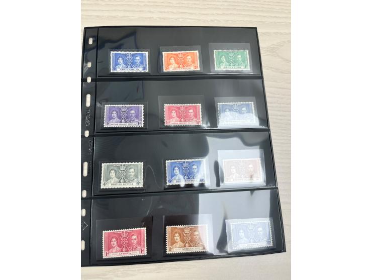 including KGVI Coronation issues, QEII Coronation commemoratives, QEII Royal Silver Wedding sets, and other related issues. T